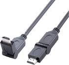 Kabel Reekin HDMI - HDMI Full HD 270B° 1 m Black (HDMI-005-1M) - obraz 1