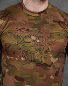 Армійська чоловіча потовідвідна футболка Йода (Yoda) L мультикам (86479) - зображення 3