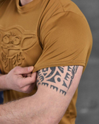 Армійська чоловіча потовідвідна футболка Йода (Yoda) 3XL койот (86477) - зображення 5