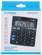 Kalkulator biurowy Donau Tech 12-cyfrowy czarny (K-DT4128-01) - obraz 2