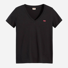 Koszulka damska bawełniana Levi's Perfect Vneck 85341-0003 XS Czarna (5400816656616) - obraz 5