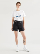 Шорти джинсові жіночі Levi's 501 Mid Thigh Short 85833-0016 30 Чорні (5400970000461) - зображення 3