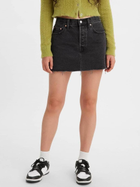 Spódnica trapezowa damska jeansowa Levi's Icon Skirt A4694-0000 29 Czarna (5401105466688) - obraz 1