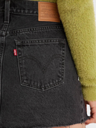 Spódnica jeansowa damska krótka Levi's Icon Skirt A4694-0000 27 Czarna (5401105446376) - obraz 6