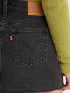 Spódnica jeansowa damska krótka Levi's Icon Skirt A4694-0000 29 Czarna (5401105466688) - obraz 6