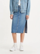 Spódnica jeansowa damska midi Levi's Side Slit Skirt A4711-0000 26 Niebieska (5401105466039) - obraz 1