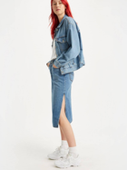 Spódnica jeansowa damska midi Levi's Side Slit Skirt A4711-0000 26 Niebieska (5401105466039) - obraz 5