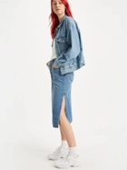 Spódnica jeansowa damska midi Levi's Side Slit Skirt A4711-0000 28 Niebieska (5401105466046) - obraz 5