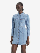 Sukienka koszulowa damska jeansowa Levi's Flynn Western Core Dress A7592-0001 S Niebieska (5401128625970)