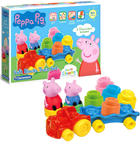 Klocki konstrukcyjne Clementoni Peppa Pig Soft Clemmy Train 14 elementów (8005125172498) - obraz 1