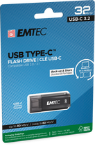 Pendrive Emtec D400 32GB USB C 3.2 Black (ECMMD32GD403) - obraz 4