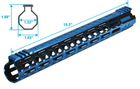 Цівка Leapers UTG PRO Ultra Slim15" для AR15. M-LOK. Black/Blue - зображення 2