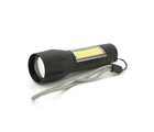 Фонарик 511COB, 3WLED+COB, CREE Q5, Zoom, 3 режими, алюміній, вбудований акум, USB кабель, 98х24х20, Box