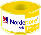 Пластир нетканий Nordeplast НордеПор 2.5 см x 5 м (4751028530890) - изображение 1