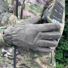Перчатки тактические флисовые Турция ВСУ (ЗСУ) 8682 хаки - изображение 3