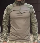 Рубашка мужская военная тактическая с липучками под шевроны ВСУ (ЗСУ) Убакс Турция S 6582 хаки - зображення 11