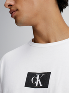 Футболка бавовняна довга чоловіча Calvin Klein Underwear 000NM2399E-100 S Біла (8720107554269) - зображення 4