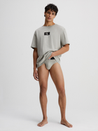 Футболка бавовняна довга чоловіча Calvin Klein Underwear 000NM2399E-P7A M Сіра (8720107555068) - зображення 3