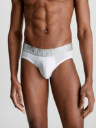 Zestaw majtek slipów męskich bawełnianych Calvin Klein Underwear 000NB3129A-MPI XL 3 szt. Czarny/Biały/Szary (8719855393978) - obraz 2