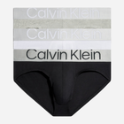 Zestaw majtek slipów męskich bawełnianych Calvin Klein Underwear 000NB3129A-MPI M 3 szt. Czarny/Biały/Szary (8719855393954) - obraz 1