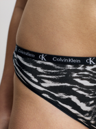 Набір трусиків сліпів жіночих бавовняних Calvin Klein Underwear 000QD3991E-BIK XS 2 шт Чорний/Різнокольоровий (8720107317550) - зображення 4