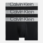 Набір трусів шорт чоловічих бавовняних Calvin Klein Underwear 000NB3130A-7V1 2XL 3 шт Чорний (8719855387281) - зображення 1