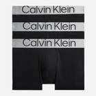 Набір трусів шорт чоловічих бавовняних Calvin Klein Underwear 000NB3130A-7V1 2XL 3 шт Чорний (8719855387281) - зображення 1