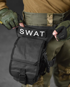 Тактическая сумка поясная на ногу swat black п - изображение 3