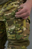 Тактический костюм Куртка парка и брюки с наколенниками цвет мультикам размер XL - изображение 5