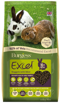 Karma dla królików Burgess Adult Rabbit Nuggets with Mint 10 kg (5023861111512) - obraz 1