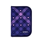 Пенал твердый Kite Check and Hearts, 1 отдел., 1 отв., без наполнения (K24-621-1)