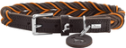 Obroża dla psów Hunter Solid Education Cord M L 60 cm Dark Brown/Orange (4016739693198)