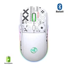 Миша HYSJ Т90 безшумна з акумулятором 2,4G+Bluetooth White