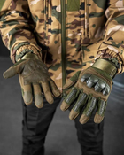 Тактические штурмовые полнопалые перчатки L олива (20087) - изображение 3