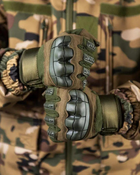 Тактические штурмовые полнопалые перчатки L олива (20087) - изображение 4