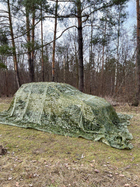 Маскировочная сетка 4х6м для автомобиля, пикапа, внедорожника и техники "Листья зелёные №2" - изображение 4