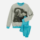 Piżama młodzieżowa dla dziewczynki Tup Tup P205DZ-3100 140 cm Szara/Błękitna (5901845256599) - obraz 1