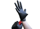 Нітрилові рукавички MedTouch Black без пудри текстуровані розмір XL 100 шт. Чорні (4 г) - зображення 3