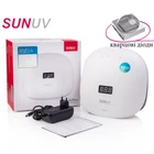 Лампа для маникюра SunUv SUN 4S original 48вт , с кварцевыми диодами 2 поколения, бело-черная