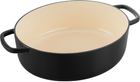 Каструля чавунна овальна Ballarini Bellamonte з кришкою чорна 4.5 л (75003-545-0) - зображення 4