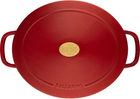Garnek żeliwny owalny Ballarini Bellamonte z pokrywką czerwony 4.5 l (75003-565-0) - obraz 7