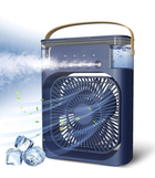 Мини кондиционер Air Cooler Fan 4в1 Увлажнитель c LED подсветкой ночник USB Синий