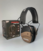 Навушники активні для стрільби Prohear ЕМ036 колір коричневий + Захисні окуляри у подарунок - зображення 5