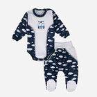 Zestaw dziecięcy (body + półśpiochy) dla niemowląt Tup Tup T22B146-3100 56 cm Biały/Granatowy (5901845294065) - obraz 1