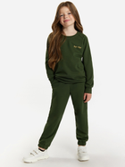 Підлітковий спортивний костюм (світшот + штани) для дівчинки Tup Tup 101400-5010 146 см Хакі (5907744490607) - зображення 1
