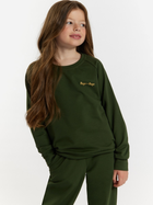 Підлітковий спортивний костюм (світшот + штани) для дівчинки Tup Tup 101400-5010 146 см Хакі (5907744490607) - зображення 3