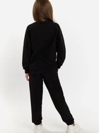 Підлітковий спортивний костюм (світшот + штани) для дівчинки Tup Tup 101407-1010 140 см Чорний (5907744491291) - зображення 2