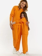 Дитячий спортивний костюм (світшот + штани) для дівчинки Tup Tup 101408-4610 104 см Оранжевий (5907744491338) - зображення 4