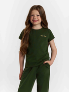 Koszulka dziecięca dla dziewczynki Tup Tup 101500-5010 104 cm Khaki (5907744499662) - obraz 1