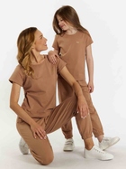 Дитяча футболка для дівчинки Tup Tup 101500-1070 104 см Світло-коричнева (5907744500160) - зображення 4